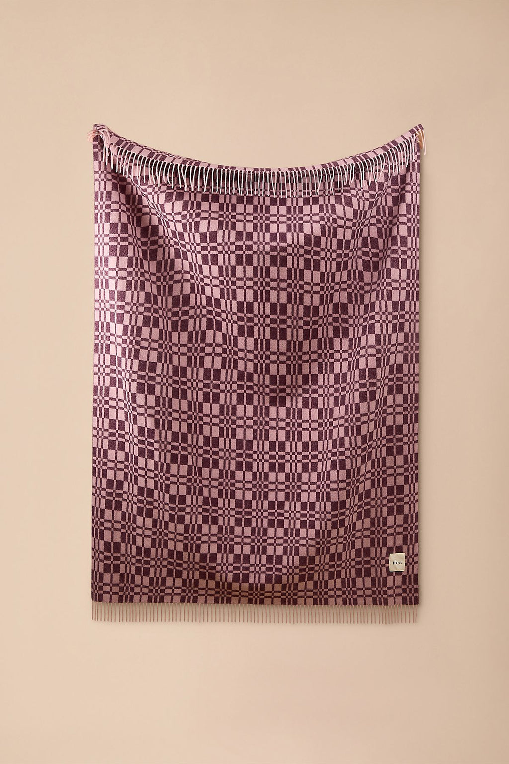 Couverture en laine d'agneau jacquard TBCo