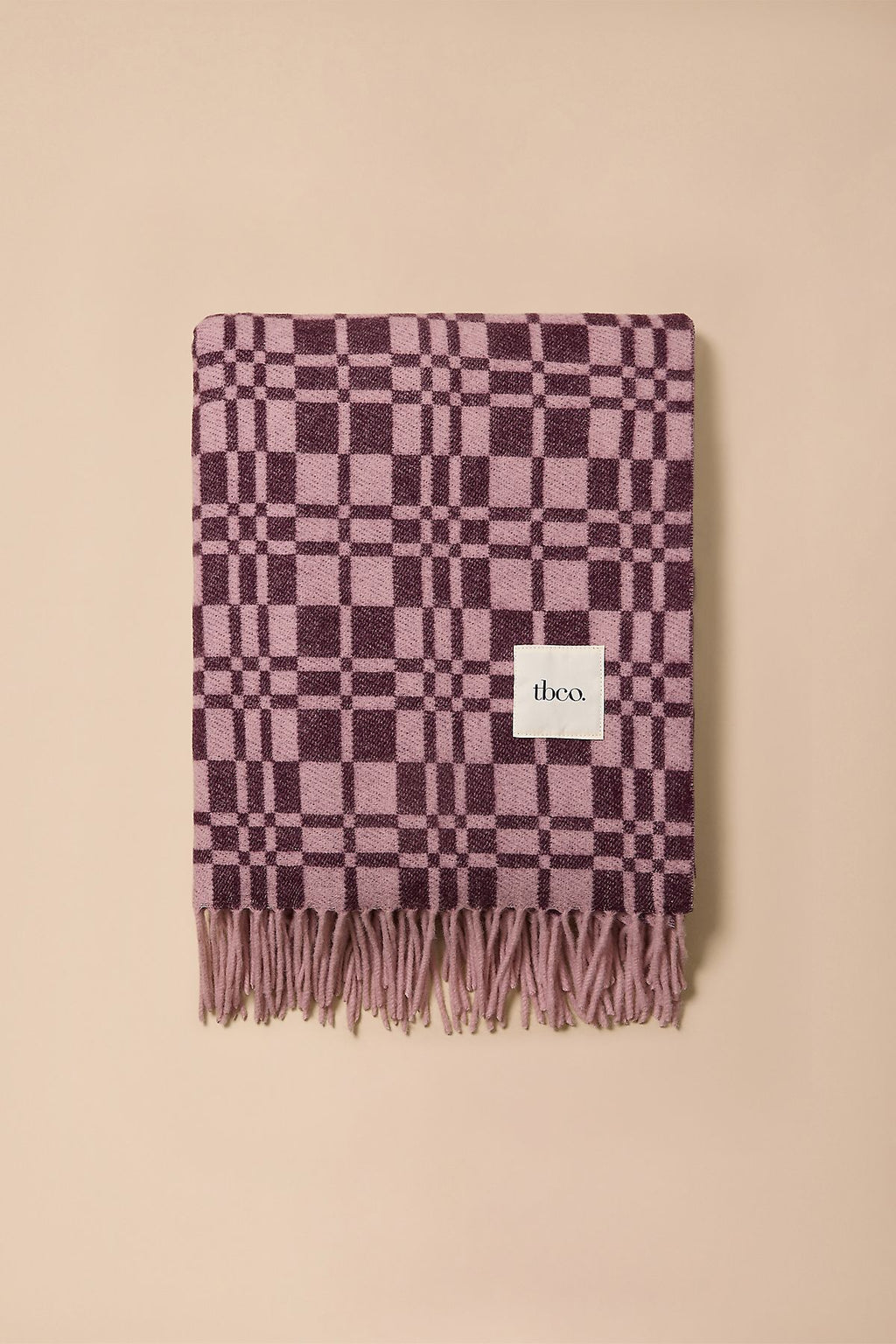 Couverture en laine d'agneau jacquard TBCo