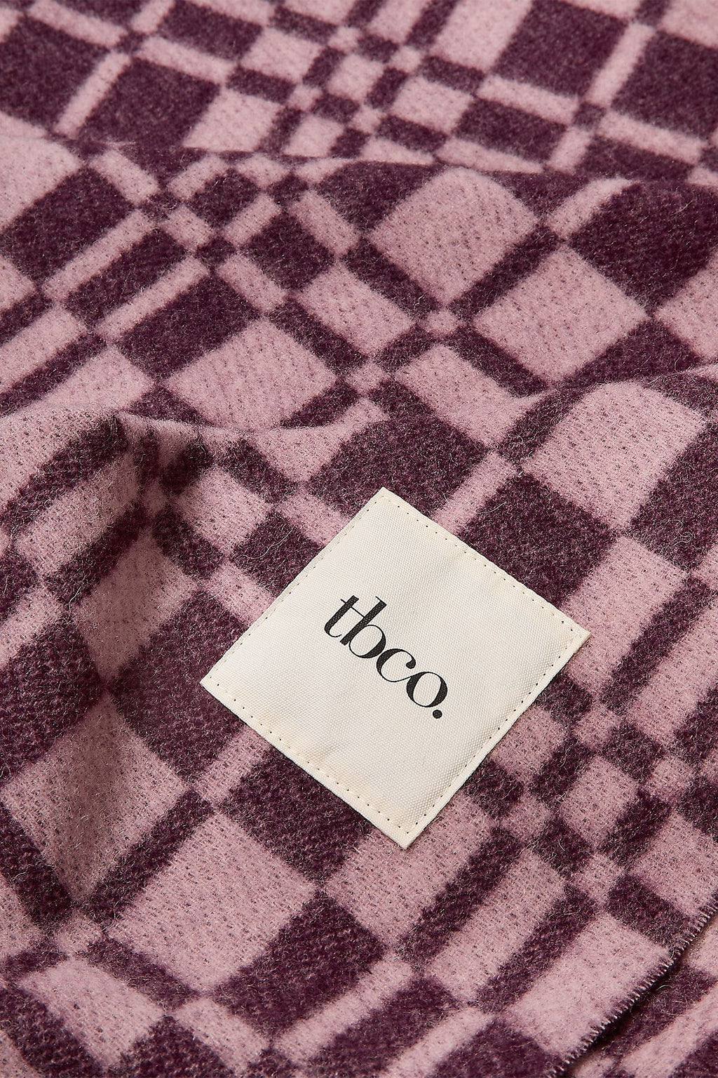 Couverture en laine d'agneau jacquard TBCo